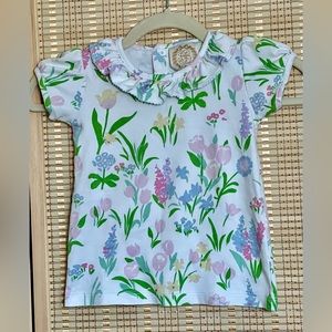 The Beaufort Bonnet Company Spring Floral Pima Cotton Shirt, Size 5